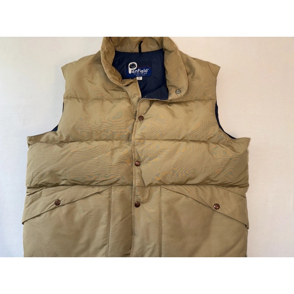 Penfield Vintage‎ Black Puffer Down Vest Trailwear Mens Sz XL USA Jacket Ski